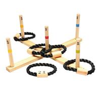 Jeu D'anneaux En Croix Bois Fsc Et Corde