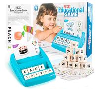 Jeu d'apprentissage des lettres - Jouet pour enfants à partir de 3, 4, 5, 6, 7 ans - Pour garçons et filles - Chiffres mathématiques - Puzzle Montessori - Apprentissage précoce - Avec 64 cartes