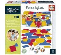 Educa - Learning is Fun Logic Blocks, 48 Formes de 4 Formes différentes. Jeu éducatif pour Les Enfants pour Apprendre différents Concepts et Faire des associations, 3 Ans (19599)