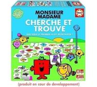 Educa - Les Joueurs doivent Chercher et trouver Les Accessoires, Les Formes et Les Couleurs des Personnages Monsieur Madame. Cherche et Trouve (20009)