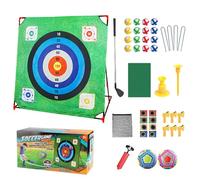 Jeu d'Approche Golf Ensemble - Tapis d'Entraînement et Set de Putting pour Intérieur - Équipement D'Entraînement Sportif Polyvalent pour Pratique Intérieur Extérieur Ados Adultes