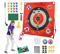 Jeu d'Approche Golf Ensemble - Tapis d'Entraînement Golf Jeu d'Extérieur | Accessoire Sportif Ludique En Plein Air Pour Et Adultes