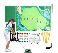 Jeu d'Approche Golf,Grand Tapis Portable d'Entraînement avec Adhésive pour Intérieur et Extérieur,Tapis d'Entraînement de Frappe pour Jeux d'Extérieur | pour Le Jardin la Pelouse la Terrasse