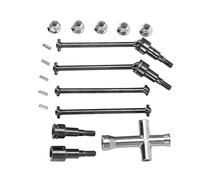 Jeu D'arbres de Transmission Avant et Arrière RC, Arbre de Transmission CVD en Acier pour Voiture RC SCY 16101 16102 16103 16201PRO