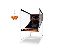 Jeu d'arcade de Basketball-VEVOR-2 Joueurs-5 Ballons, 8 Modes -Bord Électronique-Enfants，Adultes-Noir,Blanc
