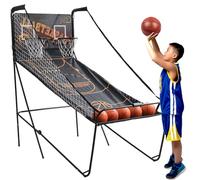 Jeu d'arcade de Basketball, Machine à Double tir avec 8 Modes de Jeu, Panier de Basketball Pliable pour intérieur/extérieur, Comprend des balles et Une Pompe pour Le Plaisir en Famille et
