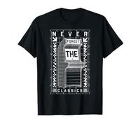 Jeu d'arcade Never Forget Classics Retro 80's Video Gamer T-Shirt