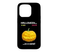 Jeu d'arcade rétro Halloween Citrouille Coque pour iPhone 15 Pro
