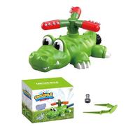 Jeu d'Arrosage Enfant | Jeu Lance-Fusée Crocodile Mignon | Asperseur d'eau Extérieur - pour Piscine Parc Jardin Cour Pelouse Activités Plein Air Filles Garçons 3-8 Ans