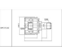 Jeu D'Articulations Intérieur Toyota Landcruiser UZJ100/HDJ100/UZJ100/ Lexus