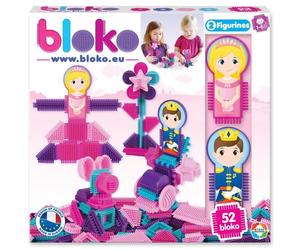 Jeu d'assemblage - BLOKO - Coffret de 50 BLOKO et 2 figurines Princesse - Dès 12 mois