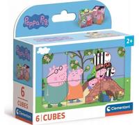 Clementoni Puzzle Peppa Pig – Cube Supercolor 6 pièces – 2-4 ans – Fabriqué en Italie (40659)