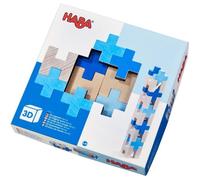 Jeu d'Assemblage en 3D Aerius - HABA - Modèle créatif en bois avec 20 pièces et livret de modèles