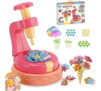 Jeu D'assemblage - Jeu De Construction -Bouquet À Faire Soi-même-Kit Création Bouquet de Fleurs DIY- 65PCS- Pour Enfant 3 Ans+