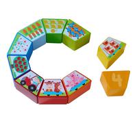 HABA Jeu de tuiles Numbers Farmyard – Apprentissage chiffres 1–10, motifs de ferme, dès 2 ans