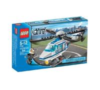 Jeu d'assemblage LEGO - LEGO City - KOQ10 Police de la ville en hélicoptère 7741 - 94 pièces - Mixte