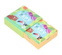 Jeu D'association d'animaux Interactif 55 Pièces, Mémoire Rapide pour Enfants, Cartes éducatives, Livre de Puzzle à Partir de 3 Ans, Deux Langues pour L'apprentissage, Chinois ou Anglais