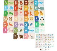 Jeu d'association de Cartes, Apprentissage des Lettres pour, Jouet interactif Parent-Enfant pour l'éducation précoce, Accessoire de ompact, Outil de Pratique, Taille 11 x 7 cm,