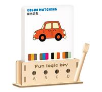 Jeu d'Association de Couleurs - Jouets Éducatifs d'Appariement | Activité d'apprentissage pour de 4 Ans et Plus Maison École Voyage Maternelle