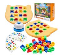 Jeu d'association de Formes | Jeux de société de Jouets de tri des Couleurs | Jeu de Puzzle de Correspondance de Formes géométriques | Jouet éducatif sensoriel de Couleur, Jouets interactifs