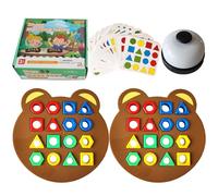 Jeu d'association de Formes - Jouet géométrique en Bois coloré pour Les Tout-Petits, trieur de Formes éducatif | Puzzle d'apprentissage pour, développement de la motricité Fine