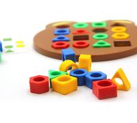 Jeu d'association de formes pour enfants Montessori - Puzzles de formes géométriques pour enfants de 3 ans et plus, jeux de société, jeux d'adresse - TEDDY