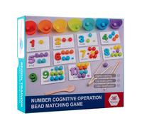 Jeu d'association de perles à clip d'opération mathématique éducation précoce en anglais pour enfants et jouets en bois - Onwind -