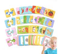 Jeu d'Association,Ensembles Puzzles - Jouet Éducatif de Tri et Stimulation Cérébrale pour de 3 Ans et Plus Activités Garderie Maternelle