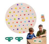Jeu d'Association Formes - Puzzle de 23,8 cm | Bois Jouet Éducatif De Logique Et Couleurs, Tête De Casse-Tête Pour 3+ Ans, Trieur Géométrique Pour Pensée Mathématique Et Défis De Bataille