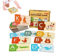 Jeu d'Association pour Tout-Petits | Cartes Alphabétiques Éducatives pour - Jouet Éducatif Comptage Stimule la Réflexion Logique Maternelle 1.5 à 6 Ans