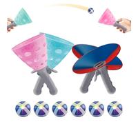 Jeu d'attrape-Balle | Activité Sportive Interactive de Lancement - avec Raquette Interactive Lumineuse avec Poche pour Attraper, pour et Adultes, réunions familiales, Parc intérieur et