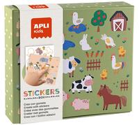 Jeu d'autocollants APLI kids "Les animaux et leur habitat" dans une boîte en carton