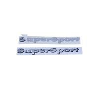 Jeu d'autocollants "SuperSport" couvercle latéral argenté pour Zündapp KS 50 Super Sport