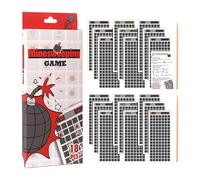 Jeu d'aventure, jeu de société familial, Party Travel Puzzle, Scratch Challenge, Multiplayer Fun, 21,5x9x1,3 cm, pour les réunions de vacances, les nuits d'anniversaire, les voyages de camping