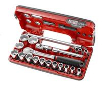 Coffret DBOX cliquet étanche + douilles 1/2" 6 pans OGV® GRIP - 21 pièces FACOM