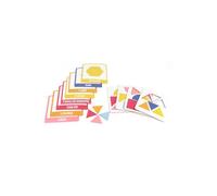 Jeu de 10 Cartes Éducatives "J'apprends les Formes" 19cm Multicolore Multicolore G