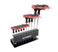 Jeu de 10 Clés en <> Torx sur ratelier T9 à T50