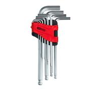 Jeu de 10 clés mâles longues coudées 6 pans et tête sphérique, 1,5 à 10 mm - KS TOOLS - 151.5000