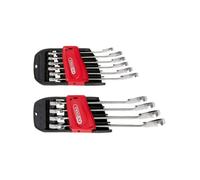 KS Tools - Jeu de 10 clés mixtes à cliquet GEARplus 8-19 mm réversibles sur double support