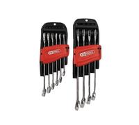 Jeu de 10 clés mixtes métriques - KS TOOLS - 922.0050 - Sur support - 8 à 19 mm - Angle de fourche et œil incliné à 15°