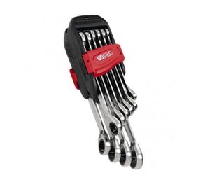 Jeu de 10 clés mixtes métriques sur support, 8 à 19 mm - KS TOOLS - 922.0050