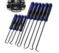 Jeu de 10 crochets et de crochet, pour travaux d'entretien avec outils de crochetage, kit d'entretien et de crochet, pour une utilisation dans l'atelier automobile, à la maison, en plein air, dans