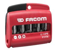 Jeu de 10 embouts de vissage mixtes 1/4" FACOM E.110PB