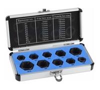 Jeu de 10 extracteurs d'écrous, extracteur de boulons en alliage pour enlever les boulons arrondis ou endommagés Label