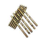 Jeu de 10 forets hélicoïdaux HSS M35 en cobalt, micro-forets de 1,0 à 2,0 mm for acier inoxydable et métaux(1.0mm)