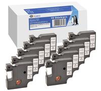 jeu de 10 G&G BB-D-G-45013-10 compatible remplace DYMO 45013 Couleur de ruban: