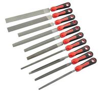 Jeu de 10 limes et râpes emmanchées - manche bi-matière SAM OUTILLAGE