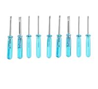Jeu de 10 mini tournevis bleus, outil réparation mots croisés 2 mm, adapté à l'exercice la capacité pratique, petit, Cry PréCision Pratique