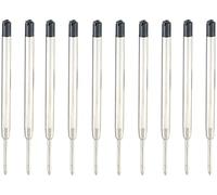 Jeu de 10 recharges pour stylo à bille, épaisseur B, noir [Pearl]