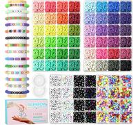 Jeu de 11000 perles 48 couleurs 7 types de lettres fabrication de bijoux